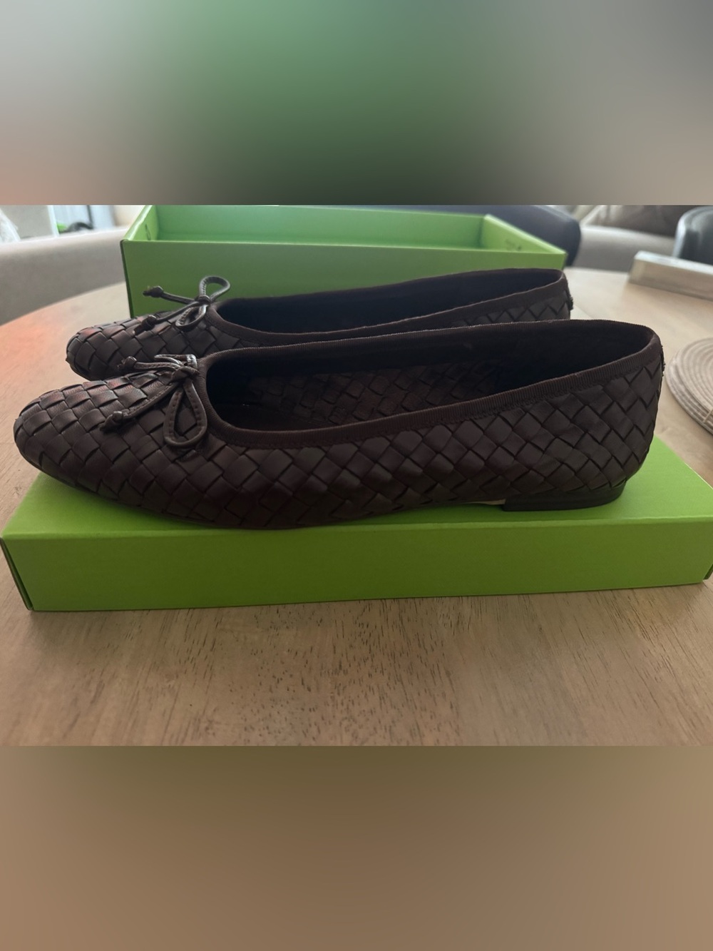 Fall Core Chocolate Brown Woven Flats